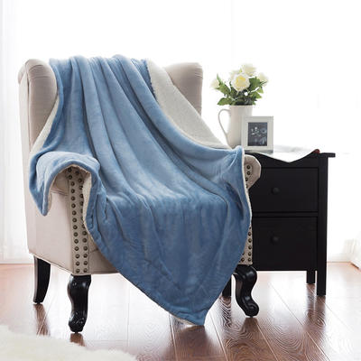Luxury Sherpa Blanket Fuzzy Soft Microfiber Plush Fleece/Flannel Throw Blanket